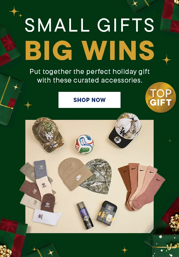 Small Gifts, Big Wins holiday email