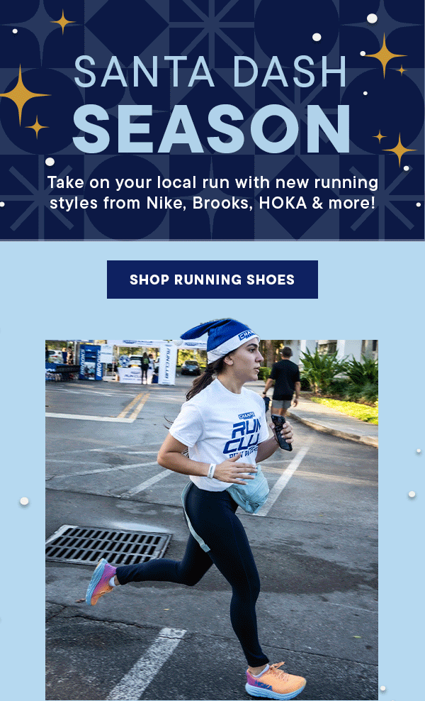 Animated Santa Dash Run Club email